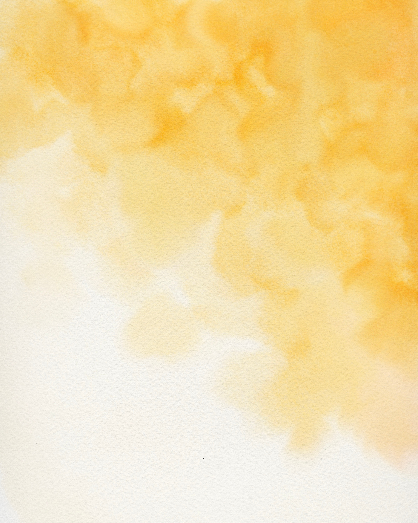 Yellow Abstract Watercolor Background